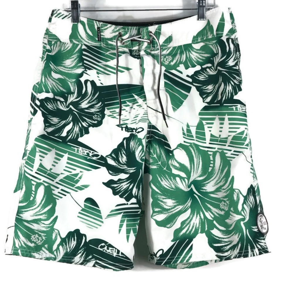 O’Neill Board Shorts Green White Mens size 34